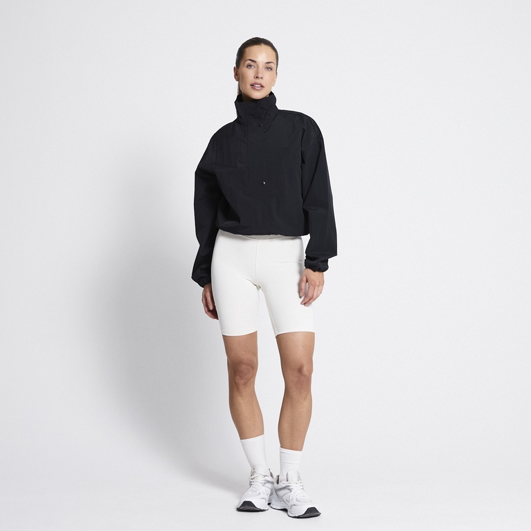 High neck sporty jacket "Windy" Black